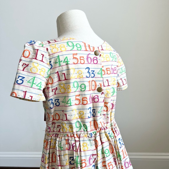 Vintage Handmade 3-Piece Alphabet ABC Pinafore School Girl Dress Size 4/5 - Picture 11 of 13